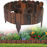 Alphatool Rustic Pine Edging main view highlights sturdy, weather-resistant garden border.