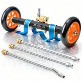 Alpslux underbody cleaner with a 16 inch water broom for deep chassis rinsing.