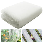 Alpurple insect barrier netting protecting a 20x10 ft garden from pests and birds.