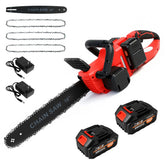 ALSO GO 16-inch cordless chainsaw with battery pack for extended yard tasks.