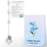 Althgr miscarriage memorial suncatcher blue white hanging in window for remembrance