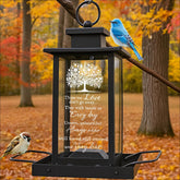 AlwaysLovarious sympathy memorial bird feeder front view, durable outdoor keepsake.