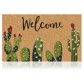 AMARU Cactus doormat, front view, 17x29 for entryways