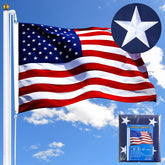 Amazing Flag Kingdom American Flag 3x5 on a pole, durable for outdoor display