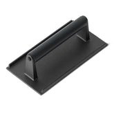 Amazon Basics cast iron burger press, rectangle shape, for uniformly shaped patties.