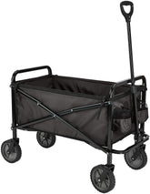 Amazon Basics collapsible wagon front view for quick outdoor hauling