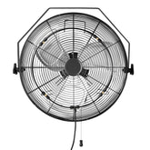 Amazon Basics outdoor misting fan wall-mounted for patio cooling and airflow