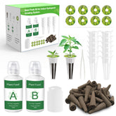 Ambgrow 51Pcs hydroponic pods kit cover showing all components for easy setup.