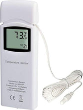 Ambient Weather WH31P thermometer probe with waterproof design for reliable outdoor readings.