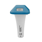 Ambient Weather WH31PF floating thermometer in pool for quick temperature readings