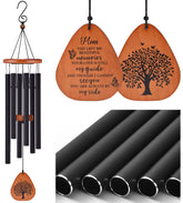 AMBOBE memorial wind chimes teardrop design on porch for comforting memories.