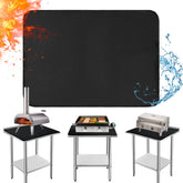 Amerbro heat resistant mat on countertop protects surface from heat and stains.