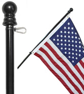 American Signature flag pole 6ft black outdoor display