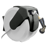 AMES NeverLeak AutoWinder wall-mount reel with 100-foot hose capacity for quick watering