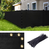 Amgo 4x10 privacy screen installation on a fence for quick privacy