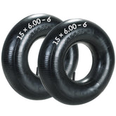 AMGSH 2-pack inner tubes with TR-13 valve side view for quick inflation on lawn equipment