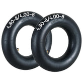 AMGSH inner tube for 4.80/4.00-8 with TR87 angled valve enables easy inflation.