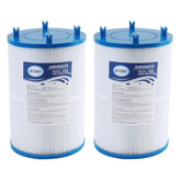 AmiBron C-7367 spa filter close-up showing pleated media for strong filtration.