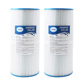 Amibron PWK35B spa filter side view showing compact pleated media for filtration efficiency