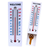 Amikdis thermometer key hider front view, discreet outdoor key storage.