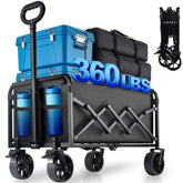Amkurozo collapsible wagon offers space-saving portability with a compact fold.