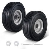 Amllecthy solid PU run-flat tire front view for heavy-duty carts
