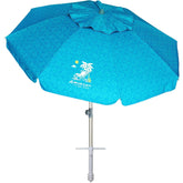 AMMSUN 7ft beach umbrella with sand anchor for stable shade on windy beaches