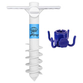 AMMSUN beach umbrella sand anchor keeps shade secure on windy beaches.