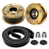 AMTHKNO 131-4509 mower idler pulley close-up showing durable construction for longer mower life