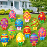 Amyhill Easter eggs yard signs set of 12 adds festive charm to your garden.