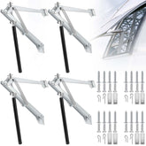 Amylove 4 Pcs automatic roof vent opener ready for greenhouse installation.