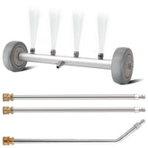 AMZCOM undercarriage cleaner with 16inch head for thorough vehicle underside cleaning