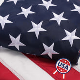 AMZFLAG American flag outdoor 2x3ft with embroidered stars for durable porch display.