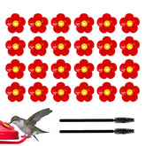 Amzlysdok hummingbird feeder flowers with red petals attract more visitors