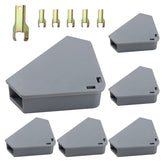 Anblak mouse station six-pack with keys secures multiple spaces.