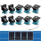 Anbte solar panel mounting brackets for Unistrut 30-35mm secure roof installation