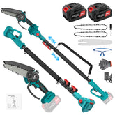 Anbull 2-in-1 cordless pole saw with extension pole for versatile trimming