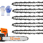 ANCKNE 5-pack 12-inch chain with .043 gauge and 45 drive links for versatile cutting