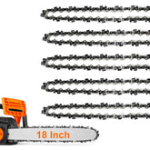 ANCKNE 5-pack 18-inch chainsaw chain ready for quick replacements.
