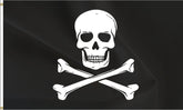 ANCONINE pirate flag 3x5ft in durable 220D polyester for outdoor durability.