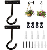 AnDock 2Pack 4-Inch Ceiling Hooks for hanging plants, supports up to 50 lbs.