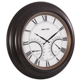 ANDY STAR 24inch outdoor clock front view with large dial for clear patio timekeeping.