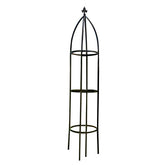 AngJi garden arch trellis bronze provides sturdy support for climbing roses.