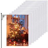 Anglecai blank garden flag, double-sided 18x12, ideal for custom sublimation designs.