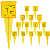 Anglekai 10-pack rain gauges with wide mouth measure lawn rainfall accurately