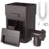Anivia rainwater system downspout diverter installed for efficient water collection.