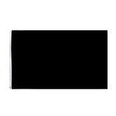ANJOR 3x5 foot solid black flag, durable polyester for outdoor display.