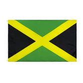 ANJOR Jamaica flag 3x5 ft front view highlights bright, durable polyester for outdoor display.