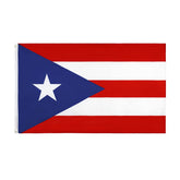 ANJOR Puerto Rico flag close-up with brass grommets for easy mounting.