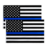 ANJOR thin blue line flag 3x5 front view for respectful display.